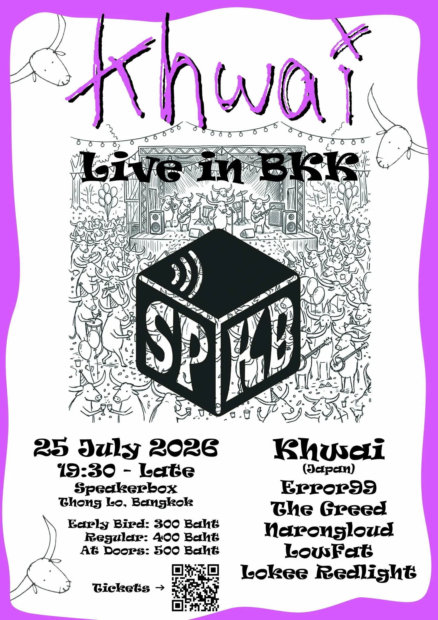 Khwai live in Bangkok poster